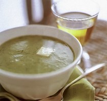Turnip and turnip greens soup