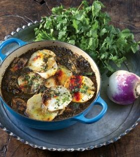 Turnip, cilantro + lamb braise (Khoresh-e shalqam-o gishniz-e Khorramshahr)