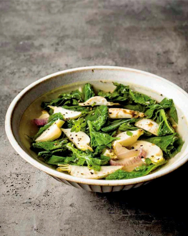 Turnip green soup recipe | Eat Your Books