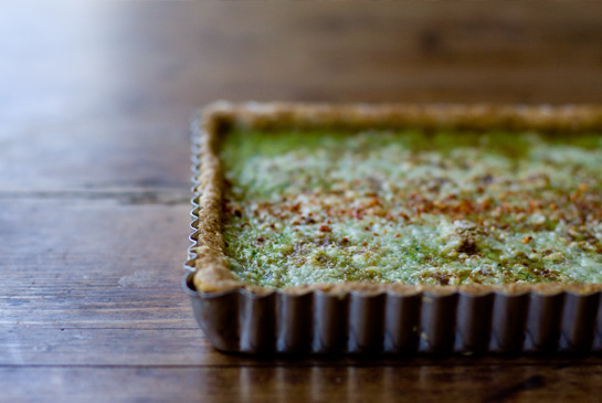 Turnip green tart