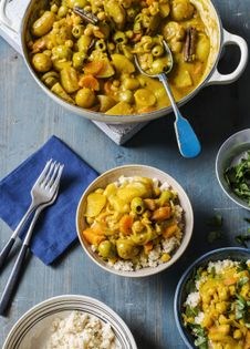 Turnip, olive and preserved lemon tagine