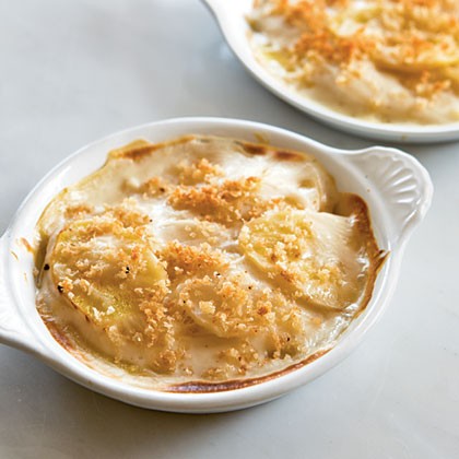 Turnip-parsnip gratin