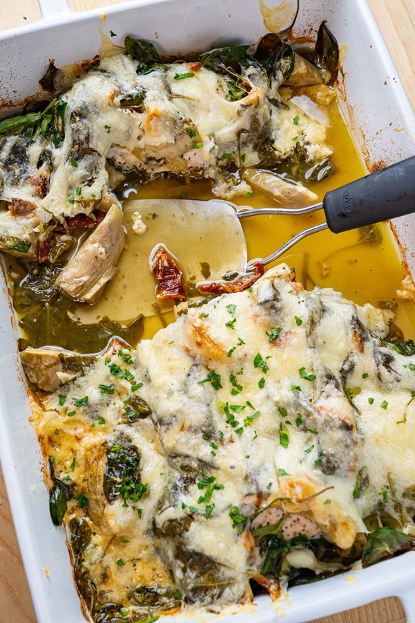 Tuscan baked chicken