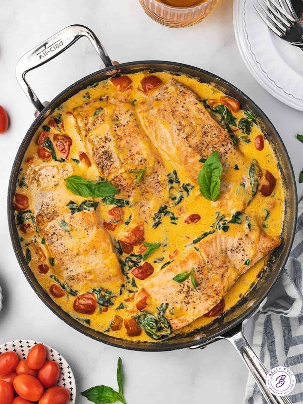 Tuscan butter salmon