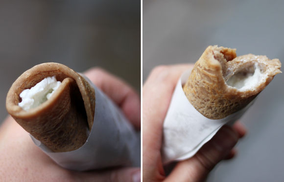 Tuscan chestnut crepes with ricotta (Necci)