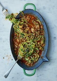Tuscan chicken livers and courgetti
