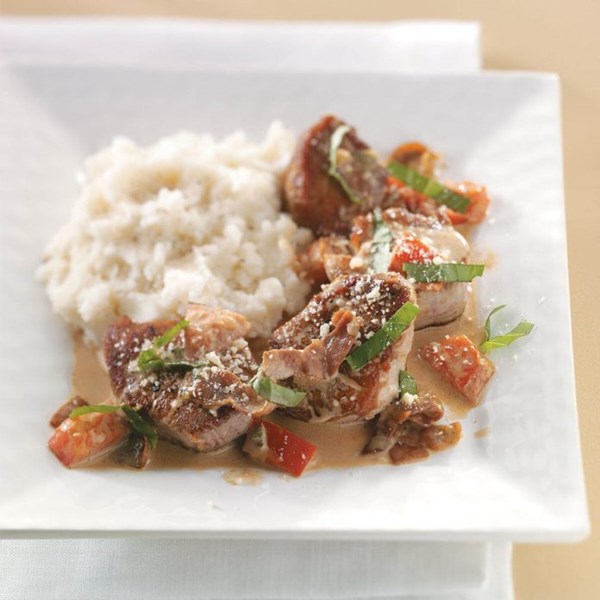 Tuscan pork medallions