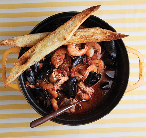 Tuscan seafood stew (Cacciucco)