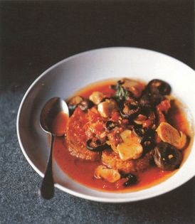 Tuscan soup with saffron milk caps