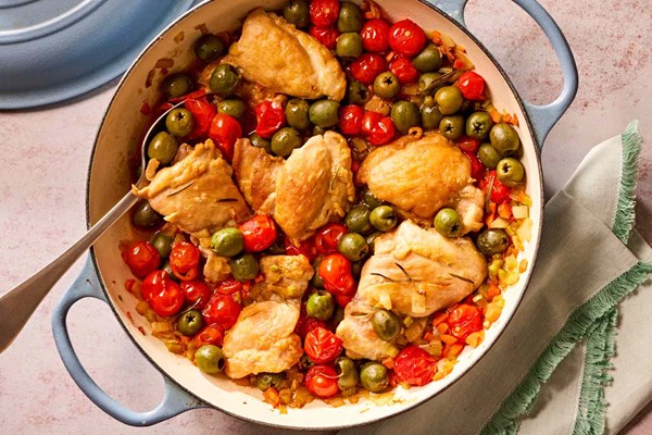 Tuscan-style chicken thighs