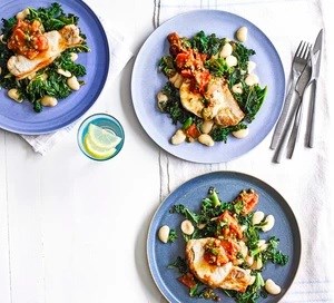 Tuscan-style pork loin steaks