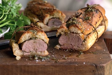 Tuscan-style roast pork rolls