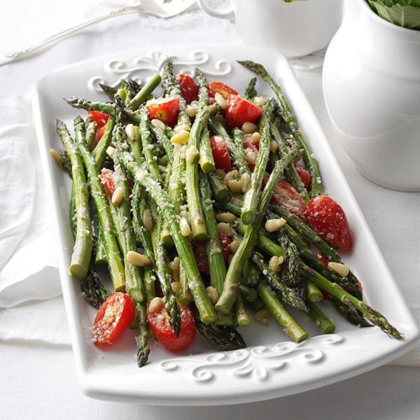 Tuscan-style roasted asparagus