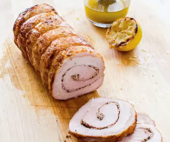 Tuscan-style roasted pork with garlic and rosemary (Arista)