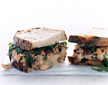 Tuscan tuna-and-bean sandwiches