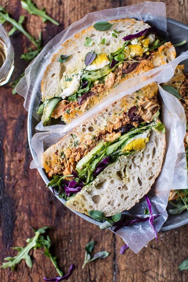 Tuscan tuna sandwich