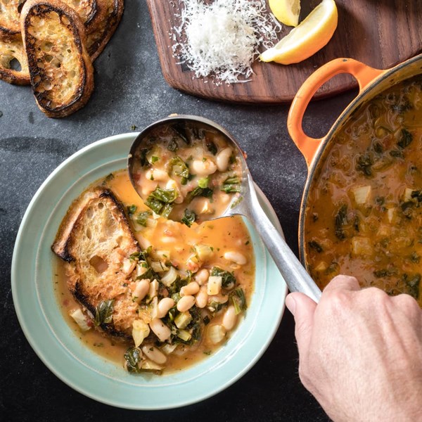Tuscan white bean and escarole soup
