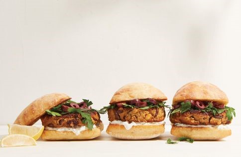 Tuscan white bean burgers