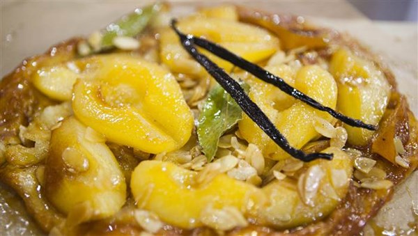 Tutti frutti pear tarte Tatin