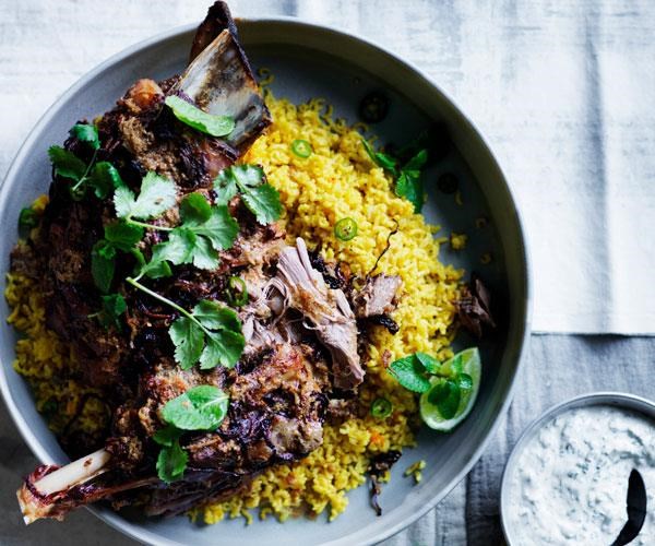 Twelve-hour Indian spiced lamb shoulder