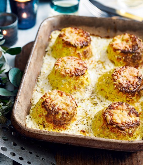 Twice-baked butternut squash and sage soufflé
