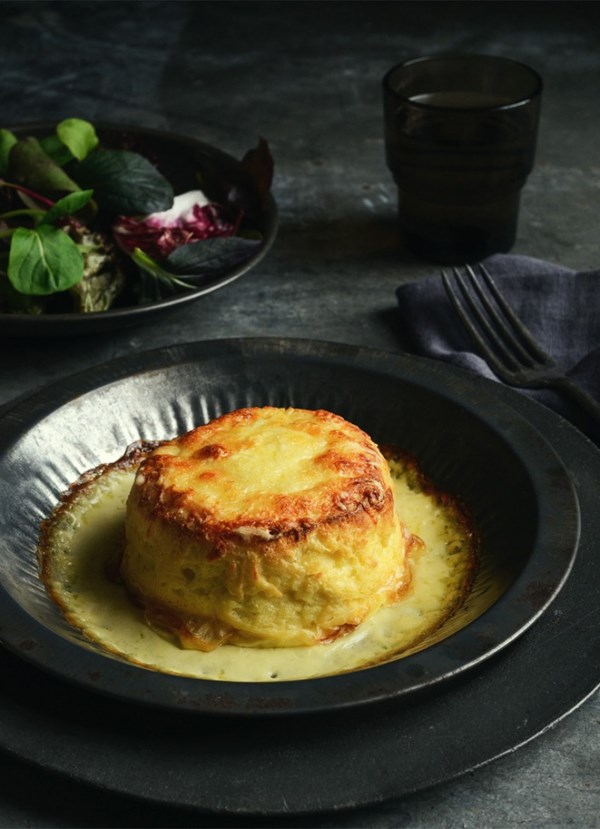 Twice-baked cauliflower soufflé