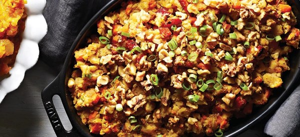 Twice-baked mixed roots 