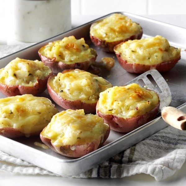 Twice-baked red potatoes