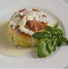Twice-baked Roquefort soufflés