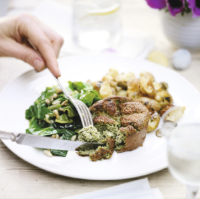 Twice-baked spinach & goat's cheese soufflés