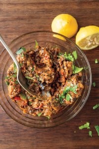 Twice-cooked eggplant