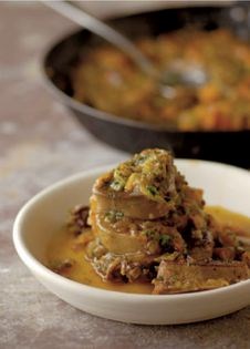 Twice-cooked ox tongue with sherry, carrot and parsley (Lengua estofada)