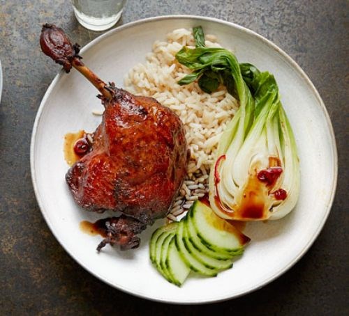 Twice-cooked sticky duck