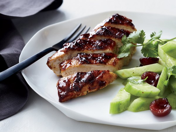 Twice-glazed Asian barbecued chicken