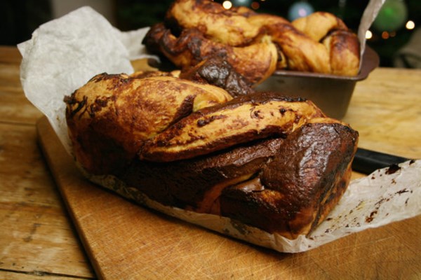 Twisted Nutella bread
