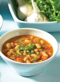 Two-bean soup with pistou