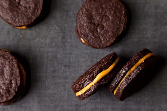 Two-bite buckeye cookies