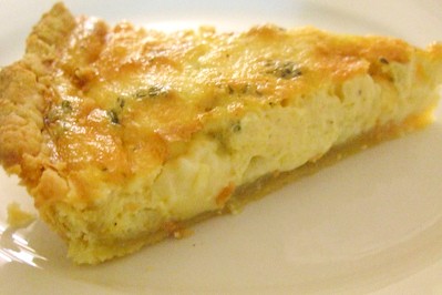 Two cheese & rosemary tart