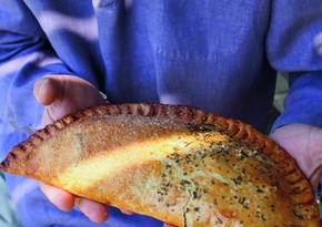 Two-course lamb and rhubarb pasty