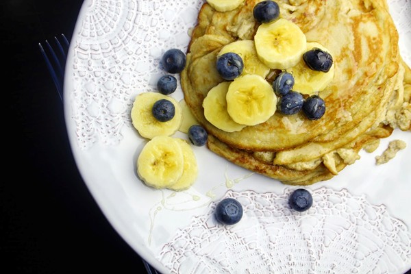 Two ingredient Nutribullet banana pancakes