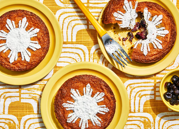 Ube Basque cakes