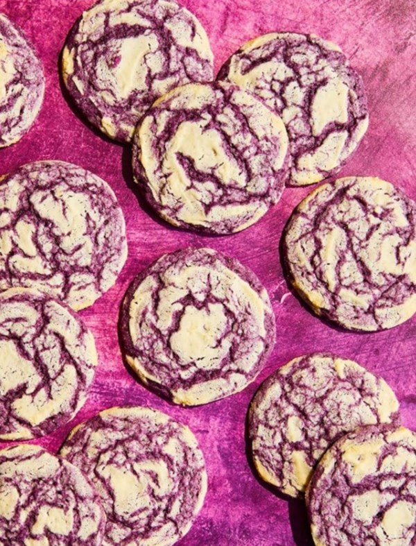Ube milk crinkles