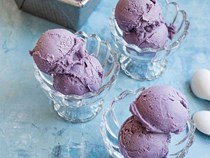 Ube (purple yam) ice cream