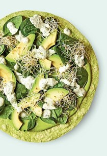 Ultimate avocado green goddess wrap