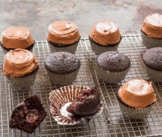 Ultimate chocolate cupcakes with ganache filling