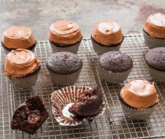 Ultimate chocolate cupcakes with ganache filling