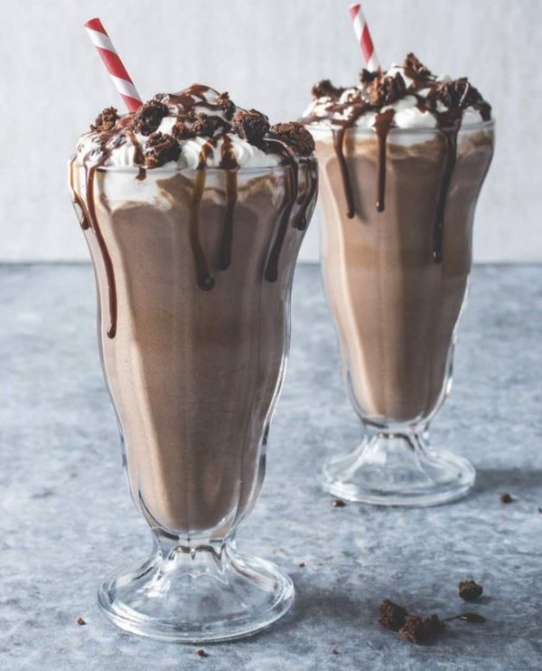 Ultimate chocolate milkshakes