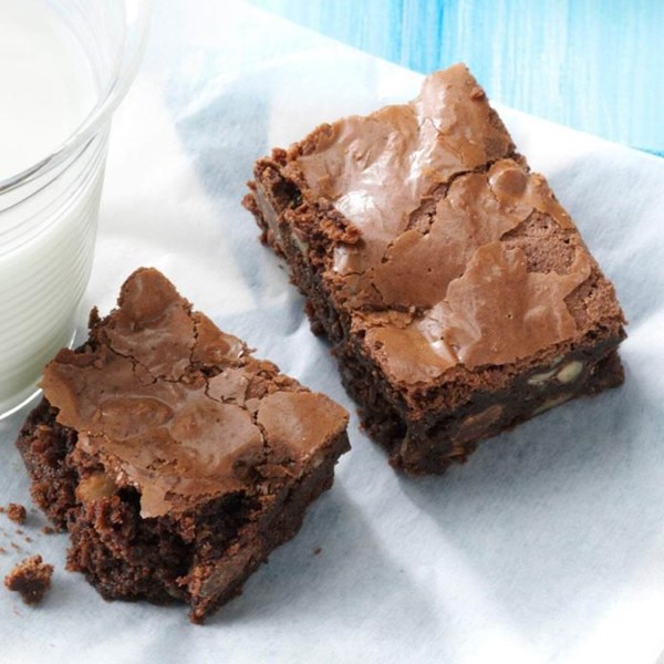Ultimate double chocolate brownies 