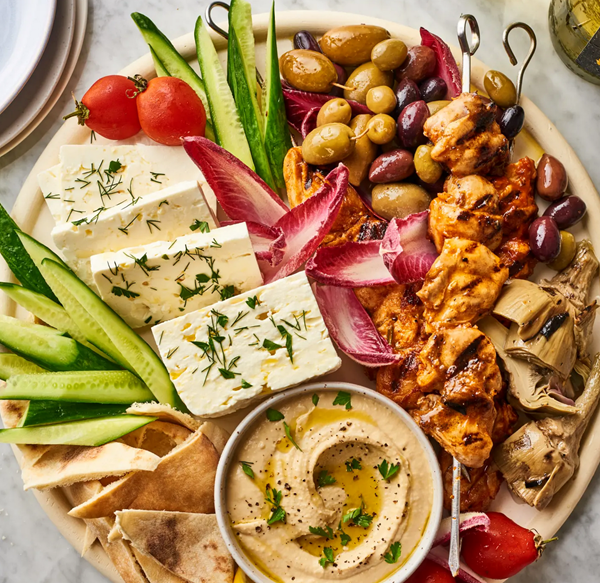 Ultimate Mediterranean snack board