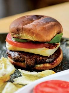 Ultimate mushroom halloumi burger [Sarah Jones]